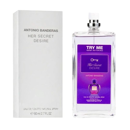 <p>Antonio Banderas Her Secret Desire Try Me</p> Туалетная вода 80 ml Тестер