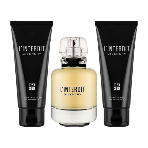 Givenchy L'interdit Eau De Parfum edp set (edp 50ml + b/m 75ml + b/o 75ml)