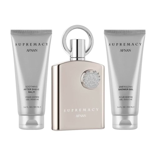 Afnan Supremacy Silver edp set (edp 100ml+100ml afs+100ml s/g)