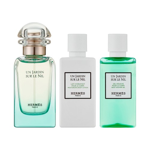 Hermes Un Jardin Sur Le Nil edt set (edt 50ml + s/g 40ml + b/l 40ml)