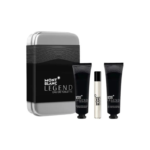 Montblanc Legend set (edt 7.5 ml + 30 ml face cream + 30 ml cleansing gel) mini